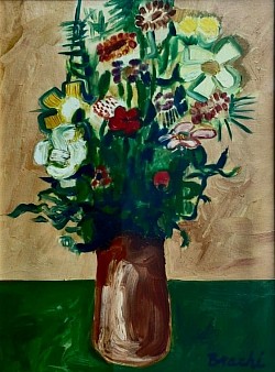 Fiori multicolori - olio su tela 30x40