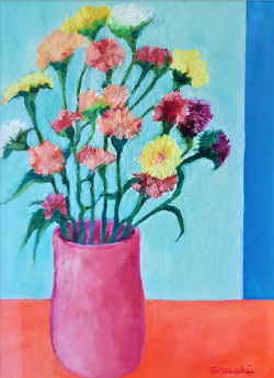 Garofani - olio su tela 30x40